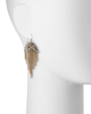 Opaline Winter Lattice Wire Earrings