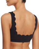Palm Springs Scalloped Swim Top