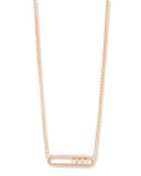 Baby Move Diamond Necklace in 18K Rose Gold