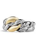 Belmont Curb Link Ring with 18k Gold