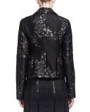 Metallic Brocade Short Jacket w/ Belt