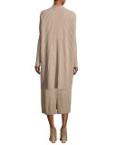 Cozy Ribbed Elongated Cardigan