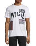 Multipattern Logo-Print T-Shirt, Optic White