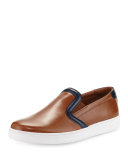 Colorblock Leather Skate Sneaker