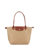 Le Pliage Medium Shoulder Tote Bag, Beige