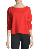 Fisher Project Long-Sleeve Wool Boxy Top