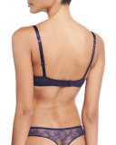 Fleur De Dentelle Full-Cup Bra, Blue Klein