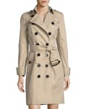 Sandringham Double-Breasted Mid-Length Trench Coat, Neutral