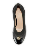 Jolie Logo Leather 50mm Pump, Black