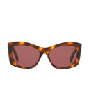 Bother Me Cat-Eye Sunglasses, Tortoise