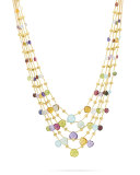 Paradise Five-Strand Mixed-Stone Necklace, 16.5"