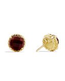 Chatelaine Earrings with Garnet in Gold