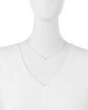 Fox Bezel-Diamond Pendant Necklace