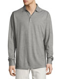 Katsura Cotton-Silk Long-Sleeve Polo Shirt