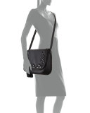 anderson way lietta leather crossbody bag, black