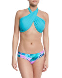 Bocas Convertible Halter/Bandeau Swim Top, Caribbean