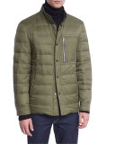 Down Shirt Jacket, Green