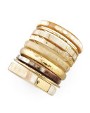 Nene Horn & Bronze Bangles, Set of 9