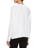 Camden Long-Sleeve Raglan Tee, Bright White