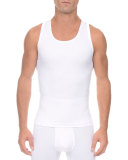 Men's Shapewear Form Compression Tank, White