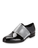 Peter Formal Patent Leather Shoe with Metallic Band, Black