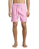 Guillauche Benjamin Printed Swim Trunks, Pink