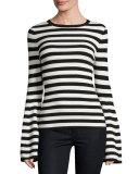 Bell-Sleeve Pullover Top
