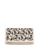 Bouquet Intrecciato Clutch Bag, Mist