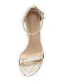 Walkway Foil Napa Ankle-Wrap Sandal