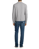 Paxtyn Distressed Denim Jeans, Forgotten Cove