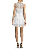Nerissa Sleeveless Lace Dress, Ivory