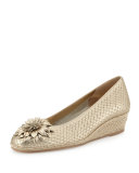 Mae Perforated Demi-Wedge Pump, Yute