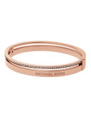 Steel Logo Bangle Bracelet
