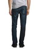 Paxtyn Stretch Selvedge Skinny Jeans, Medium Blue