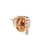 Lumiere 14K Rose Gold & White Diamond Stick Earring