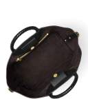 Skorpios Leather Market Bag, Black