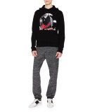 Melange Terry Jogger Pants, Gray