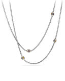 Renaissance Station Necklace with Gold, 36"