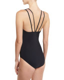 Rambling Rose Mesh One-Piece Swimsuit