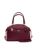 Prairie Leather Satchel Bag, Burgundy