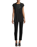 Silk Georgette Crepe Pants 