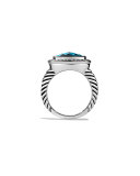 Albion Ring with Blue Topaz and Diamonds