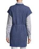 Long Mid-Weight Délavé Knit Vest