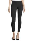 Cosso Skinny Cropped Pants, Black