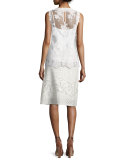 Mirabel A-line Cotton Eyelet Skirt, White