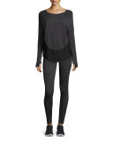 Cool Down Long-Sleeve Athletic Tee