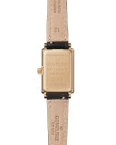 Shirley 32mm Alligator Strap Watch with Diamonds, Pink/Black