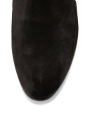 Viola Suede Ankle Boot, Black