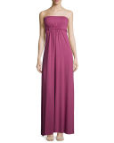 Strapless Empire-Waist Caftan Maxi Dress