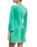 3/4-Sleeve V-Neck Shift Dress